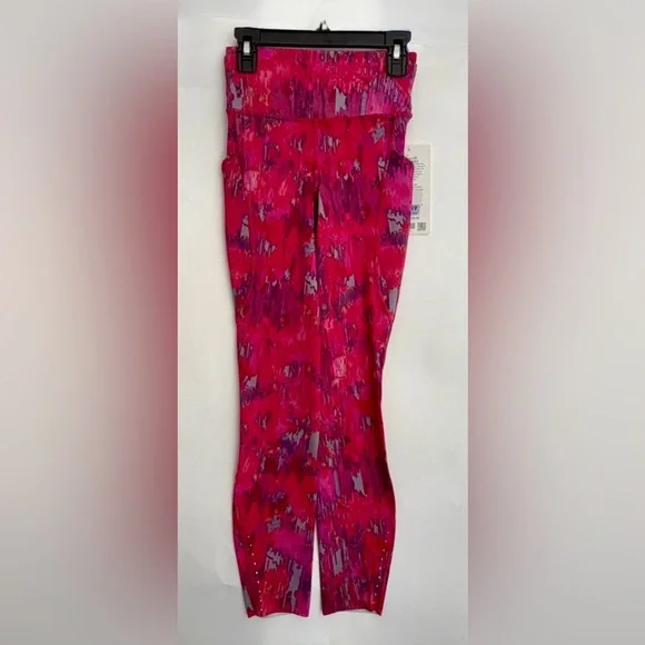 Lululemon NWT Women’s Fast And Free HR Tight 25” Pockets. Pow Pink Multi. Size 2 - Picture 6 of 16